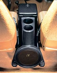 Jeep Wrangler Console Intra-Pod with Amplifier and Kickers. CJ, YJ, and TJ #Jeeps