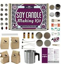 Complete diy soy candle kit: every diy candle wax kit has everything you need to make round home votive or kitchen candles, including 100% soy wax, cotton wicks, a pouring pot, tea light tins, big tins, color blocks, essential oils and more so you can always create candles for any occasion. Handmade craftmanship premium results: this candle making kit for adults make it easy for beginners to create beautifully original candles that look like they belong in a store; use them for yourself or start