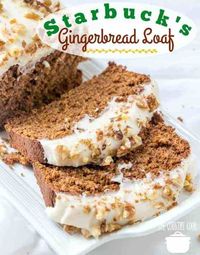 Copycat Starbucks Gingerbread Loaf with Cream Cheese Frosting - The Country Cook