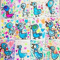 In the Art Room: Kindergarten Mo Willems Pigeons! | Cassie Stephens | Bloglovin’