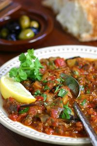 Moroccan Eggplant Salad (Zaalouk) | Lands & Flavors