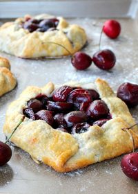 Summer Fruit Tarts with Fresh Cherries