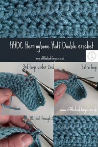 What is a HHDC? - Herringbone Half Double Crochet - off the hook for you