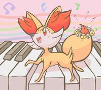 Pokémon, fennekin, Braixen / ＰＩＣ・Ｐ－101－1~3 - pixiv