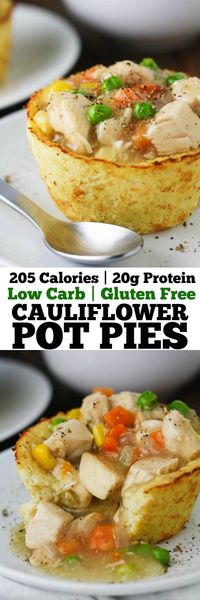 Low Carb Cauliflower Pot Pies - It's Cheat Day Everyday