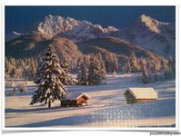 Brand: FX Schmid

     Title: Winter in the Mountains Puzzle

     Pieces: 2000      Photo: M. Thonig

     Size: 36.5x25.75" or 92x65cm