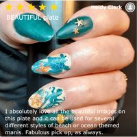 Coral Reef Under the Sea Nail Stamping Plate | Maniology