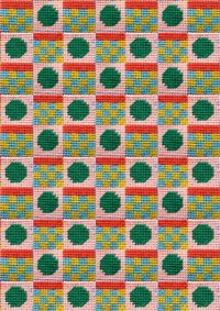 Colourway sample for geometric pattern design