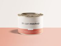 Free Tin Can Mockup by Wassim ✈