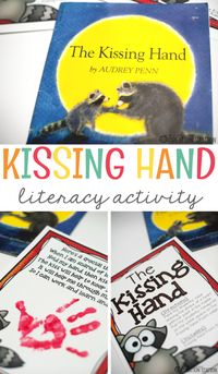 A favorite activity to do the first day of school is from the book, "The Kissing Hand". Preschool, pre-k, and kindergarten students can easily relate to this book. The free printable for the kissing handcraft goes great with the book and is fun for the kids to take home after their first day of school. #thekissinghand #literacyactivity #craftforkids #backtoschool #freeprintable