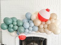 Little Fisherman Birthday Party Decorations, Fishing Balloon Arch, Ofishally One Balloon Garland, Baby Shower Decorations - Etsy