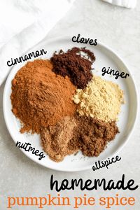 This homemade pumpkin pie spice recipe is the perfect DIY how to make recipe for all different uses like in oatmeal, coffee, and fall flavored baked goods. Holiday baking is much better with a homemade spice mix! #homemadepumpkinpiespice #pumpkinpiespice #pumpkinspice #easyrecipe #pumpkinrecipe