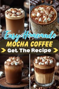 Craving something sweet and satisfying? Try this homemade mocha coffee recipe! Combining rich chocolate and bold coffee flavors, this recipe is perfect for anyone looking for delicious coffee ideas. Easy to make at home, this mocha coffee is a must-try for all coffee lovers. Discover more coffee recipes and elevate your mornings with a sweet treat. #CoffeeIdeas #CoffeeRecipes #MochaCoffee #HomemadeMocha #EasyCoffeeRecipes