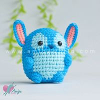 Chibi Stitch amigurumi free Disney character crochet pattern