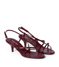 Miu Miu Patent Leather Heeled Sandals 55 | Harrods UK