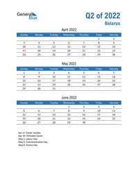 Free quarterly calendar for Belarus with holidays. Holiday calendars in PDF, Word, and Excel are printable and easy to customize.