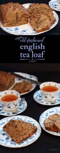 This #vegan old-fashioned #English #tea loaf is easy to make, jam-packed with plump, moist, sultanas and raisins, and is the stuff of delicious childhood memories! via @yums0me