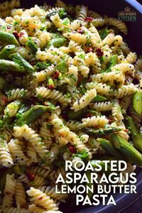 Roasted Asparagus Lemon Butter Pasta Salad - Lord Byron's Kitchen