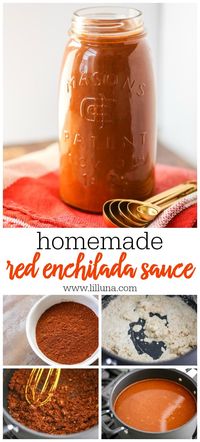 This fan favorite Red Enchilada Sauce is one of our most popular sauce recipes. You'll never buy canned enchilada sauce again! #redenchiladasauce #enchiladasauce #redenchilada #enchilada #mexican