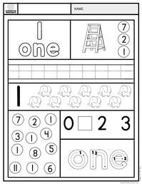 Our Preschool Number Worksheets will not only help your students with counting, they will also help build skills in number formations, writing the names of numbers, recognizing numbers & so much more!