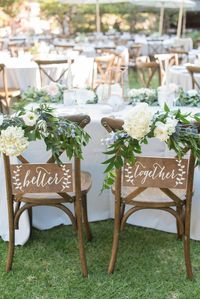 Better Together Chair signs Mr and Mrs Signs Mr and Mrs