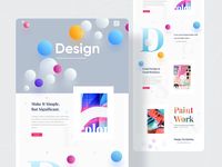 Design Agency Landing page by Twinkle on Dribbble