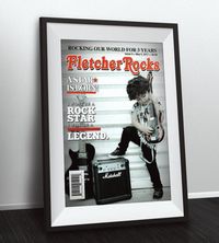 Rock Star magazine theme birthday poster boy birthday