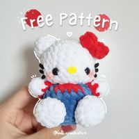 🎀 Baby Hello Kitty Free Pattern🎀 Hi everyone!! I'm so excited to finally release my second free pattern, which shows you how to make an… | Instagram