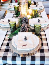 Decorating with buffalo check via interior designer /fieldstonehill/