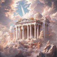 Mount Olympus Classical Greek Architecture. Ethereal, celestial, divine