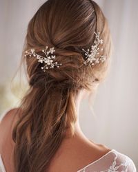 Elodie Pearl & Floral Hair Pin