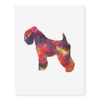 Soft Coated Wheaten Terrier Dog Geo Multi Temporary Tattoos | Zazzle.com