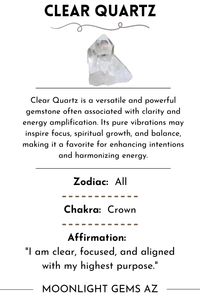 Clear Quartz is the ultimate crystal of clarity and amplification, radiating pure, light energy that may enhance your intentions and spiritual growth. Known as the Master Healer, it could harmonize your mind, body, and soul while boosting focus and positivity. A timeless gem for every collection! ✨💎  #ClearQuartz #CrystalHealing #MasterHealer #PositiveEnergy #HealingCrystals #NaturalGemstones #ClarityAndFocus #SpiritualGrowth #CrystalAddict #CrystalMagic