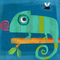 Chameleon collage