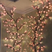 DIY Bendable Rattan Flower Lamp Beautiful Decorative Gift for Family - Drawelry.com