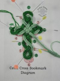 Celtic Cross Crochet Bookmark - FREE pattern by Celtic Knot Crochet