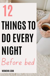 Relaxing before bed will help you sleep soundly. Here are 12 ways you can relax before bedtime. Bedtime routine| Evening routine|evening routine ideas|night routine for women|Healthy routine| Self improvement tips|12 Excellent tips to create your best night routine|Evening self care routine ideas|Bedtime rituals to master your nighttime routine| 12 ideas to create a relaxing night routine|How to create a bedtime routine