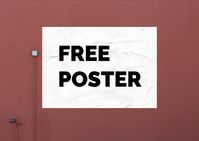 Popatrz na ten projekt w @Behance: „FREE POSTER MOCK-UP” https://www.behance.net/gallery/61999721/FREE-POSTER-MOCK-UP