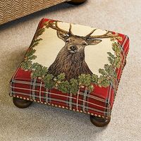 Tapestry footstool