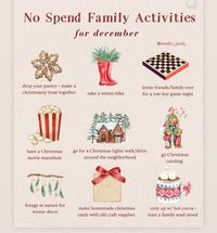 winter Christmas ideas bucketlist