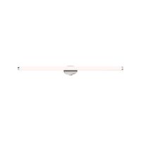 The Pipeline LED Vanity Wall Light from PureEdge Lighting brings power and energy-efficiency to bathroom lighting, as well as separate dressing spaces. A slender tube diffuser capped with metal at both ends suspends from a versatile canopy wall mount. This fixture and its minimalist design is perfect for yielding to surrounding bath décor.