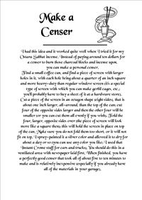 Make a Censer