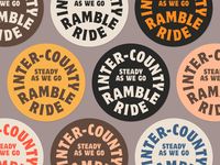 Inter-County Ramble Ride Badges by J.D. Reeves on Dribbble