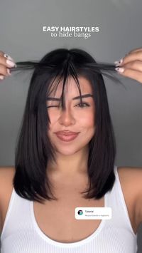 3 easy hairstyles to hide bangs  What is your favorite? 💕✨