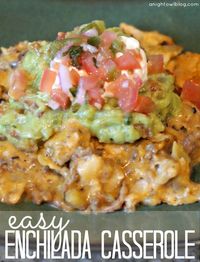 Easy Enchilada Casserole | #enchilada #casserole #recipes