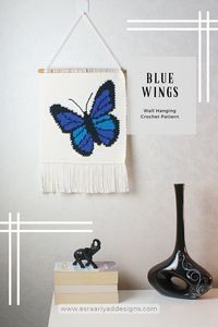 Looking for a unique and eye-catching crochet project to brighten up your living space? Introducing the Blue Wings Wall Hanging Crochet Pattern! Dive into the world of crochet color work with this versatile pattern that combines tapestry crochet and intarsia crochet techniques. Create your own stunning crochet home decor wall hanging with our easy-to-follow crochet free pattern. Check it Out!