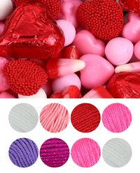 Yarn Color Combo Inspiration: Valentine’s Candy | Gleeful Things