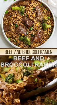 This Beef and Broccoli Ramen has the most amazing, savory brown sauce! You wouldn't think a simple Ramen Noodles Recipe could be elevated to this degree, but this one will shock you!