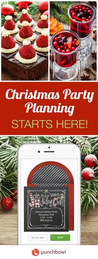 Send free Christmas party invitations by text message right from your phone and get RSVPs instantly with Punchbowl. Party planning has never been faster!