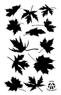 3Pack! Spray Paint Camouflage Stencils 14"  TACS - Leafy Maple - Army Camo